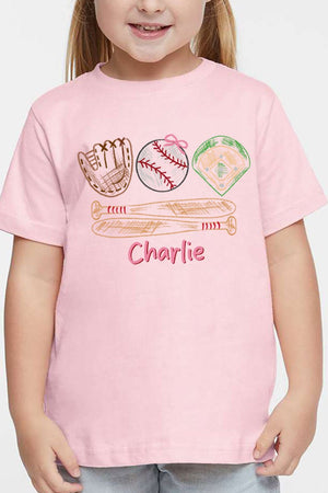 Toddler Personalized Grand Slam Kid Fine Jersey Tee *Personalize Your Name - Wholesale Accessory Market