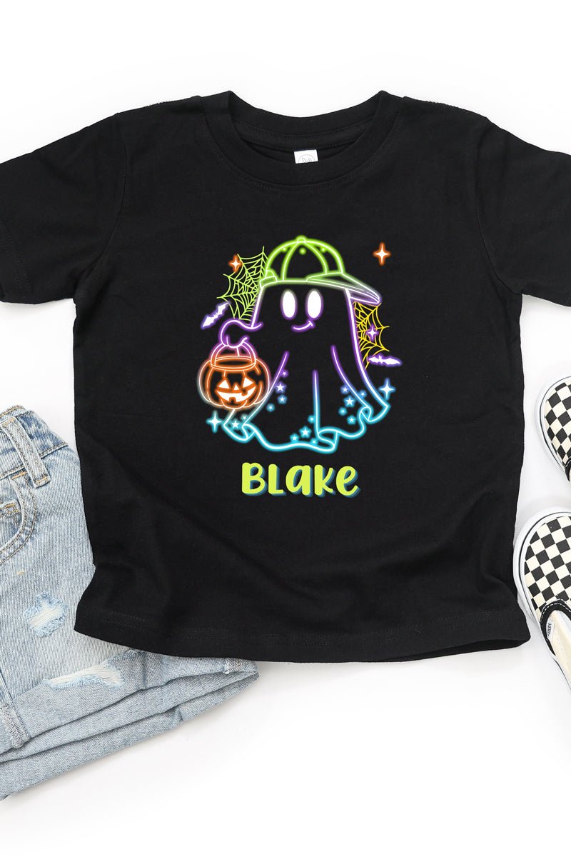 Toddler Personalized Glow & Boo Boy Fine Jersey Tee *Personalize Your Name - Wholesale Accessory Market