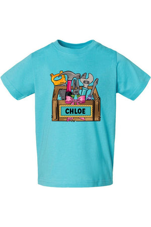 Toddler Personalized Coquette Little Fixer Fine Jersey Tee *Personalize Your Name - Wholesale Accessory Market