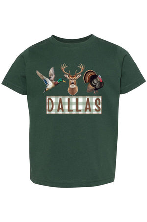 Toddler Personalized Hunting Trio Fine Jersey Tee *Personalize Your Name - Wholesale Accessory Market