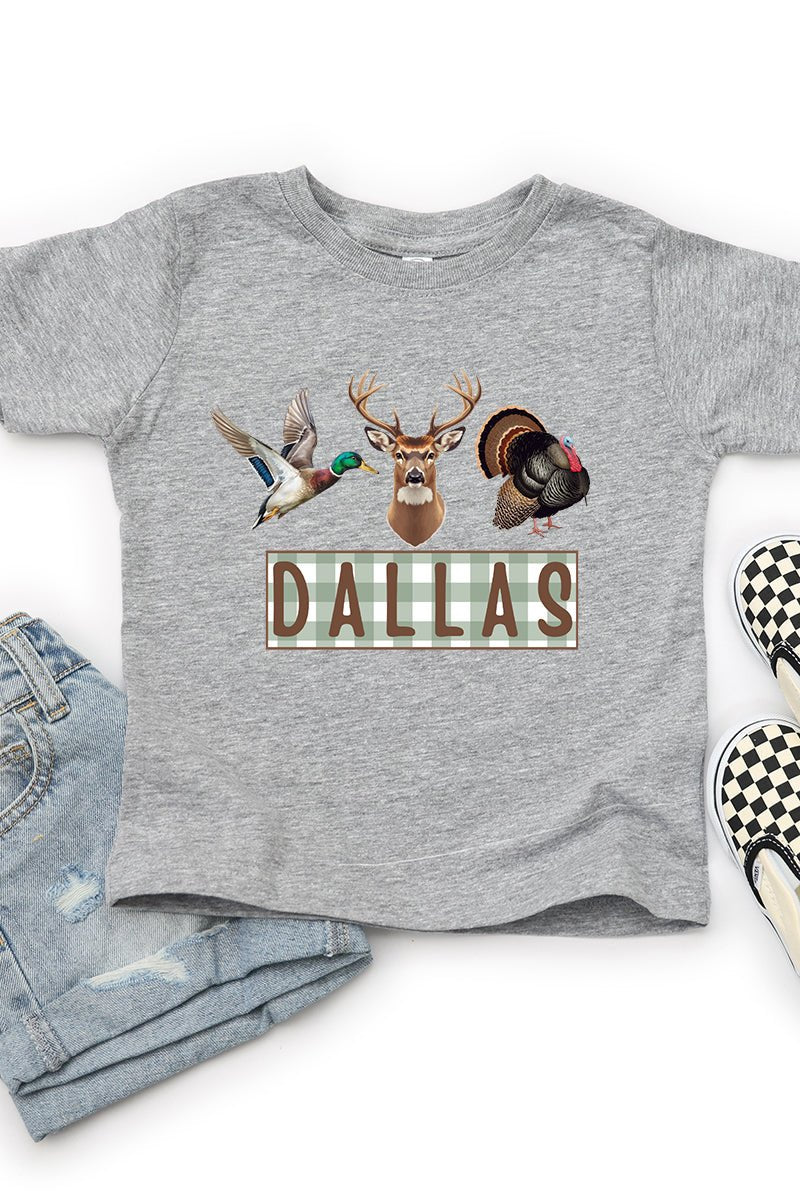 Toddler Personalized Hunting Trio Fine Jersey Tee *Personalize Your Name - Wholesale Accessory Market