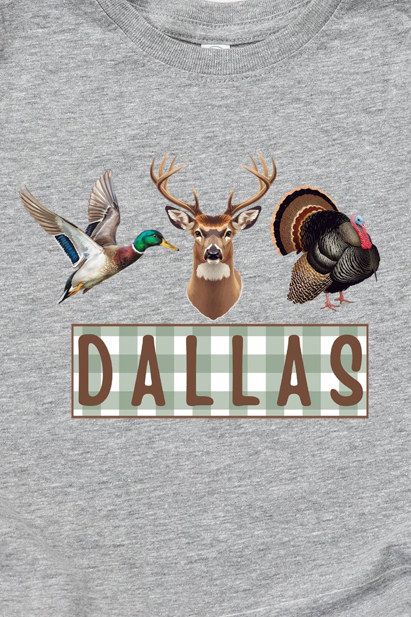 Toddler Personalized Hunting Trio Fine Jersey Tee *Personalize Your Name - Wholesale Accessory Market