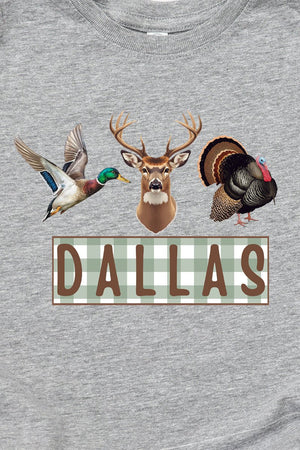 Toddler Personalized Hunting Trio Fine Jersey Tee *Personalize Your Name - Wholesale Accessory Market