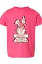Toddler Personalized Blush Bunny Fine Jersey Tee *Personalize Your Name - Wholesale Accessory Market