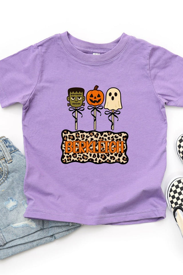 Toddler Personalized Leopard Halloween Pop Fine Jersey Tee *Personalize Your Name - Wholesale Accessory Market