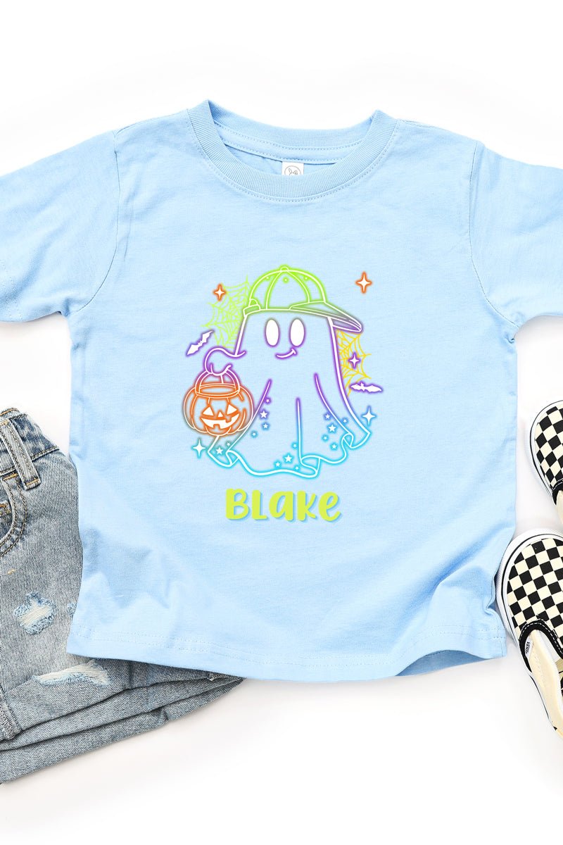 Toddler Personalized Glow & Boo Boy Fine Jersey Tee *Personalize Your Name - Wholesale Accessory Market