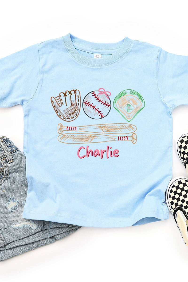 Toddler Personalized Grand Slam Kid Fine Jersey Tee *Personalize Your Name - Wholesale Accessory Market