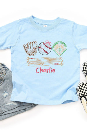 Toddler Personalized Grand Slam Kid Fine Jersey Tee *Personalize Your Name - Wholesale Accessory Market