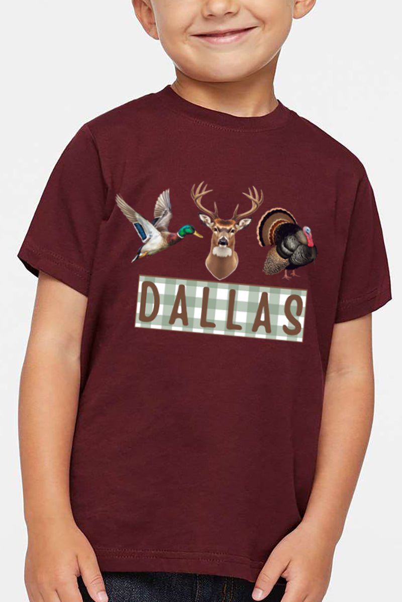 Toddler Personalized Hunting Trio Fine Jersey Tee *Personalize Your Name - Wholesale Accessory Market