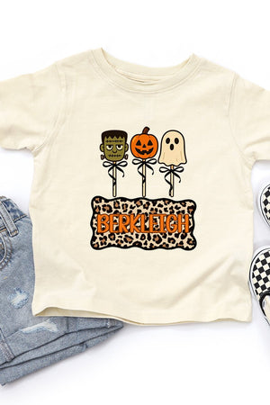 Toddler Personalized Leopard Halloween Pop Fine Jersey Tee *Personalize Your Name - Wholesale Accessory Market
