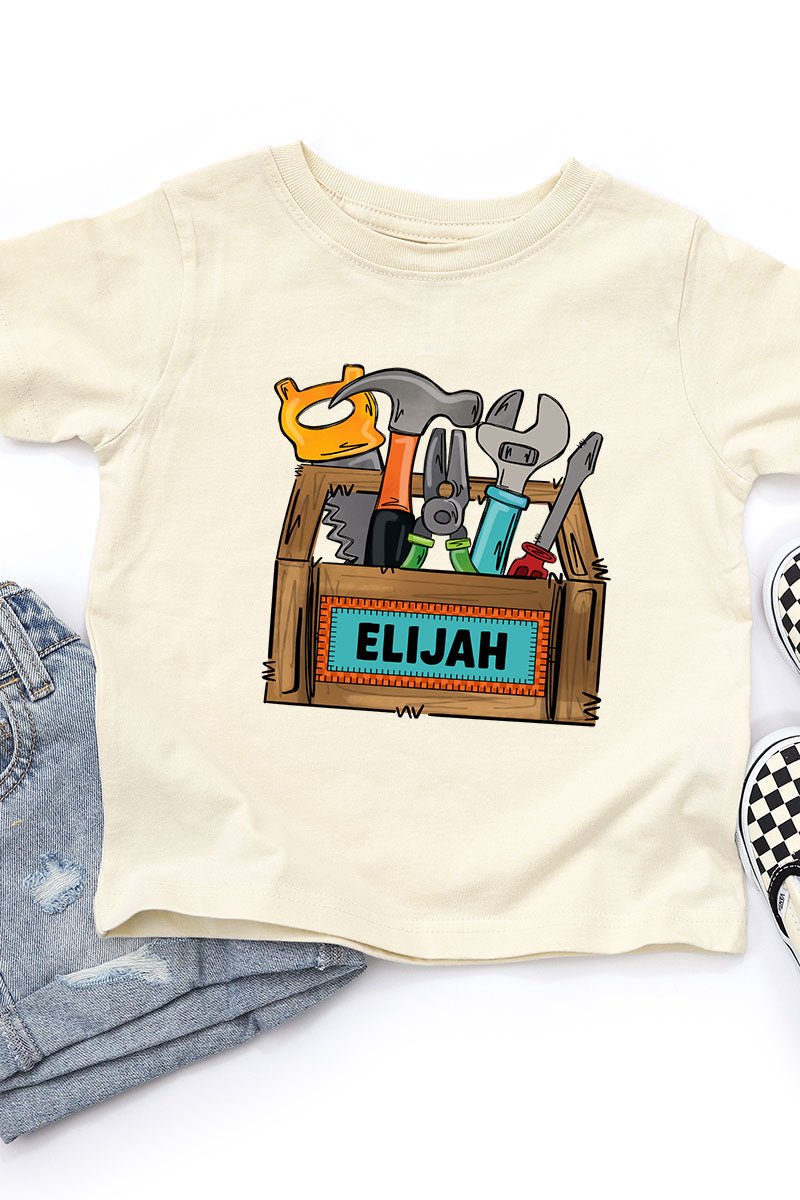 Toddler Personalized Little Fixer Fine Jersey Tee *Personalize Your Name - Wholesale Accessory Market
