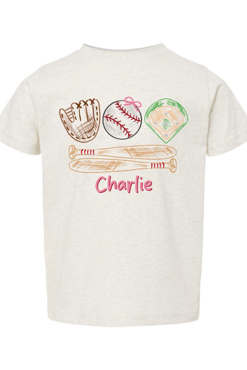 Toddler Personalized Grand Slam Kid Fine Jersey Tee *Personalize Your Name - Wholesale Accessory Market