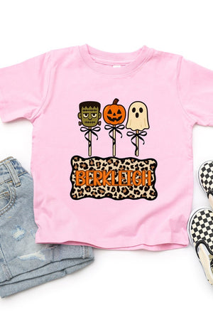 Toddler Personalized Leopard Halloween Pop Fine Jersey Tee *Personalize Your Name - Wholesale Accessory Market