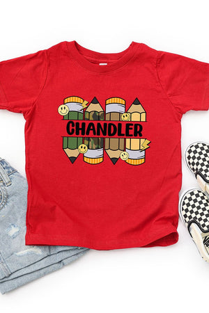 Toddler Personalized Camo Pencil Pack Fine Jersey Tee *Enter Kid's Name - Wholesale Accessory Market