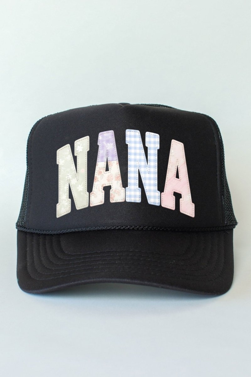 Personalized Soft Stitch Mom Name Otto Black Foam Front Trucker Hat *Choose Your Name - Wholesale Accessory Market