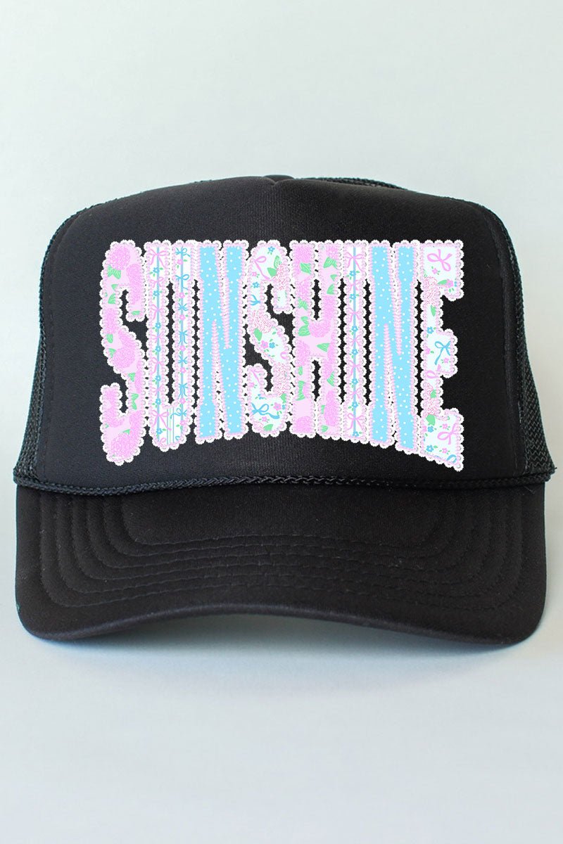 Seaside Lace Series Otto Black Foam Front Trucker Hat - Wholesale Accessory Market