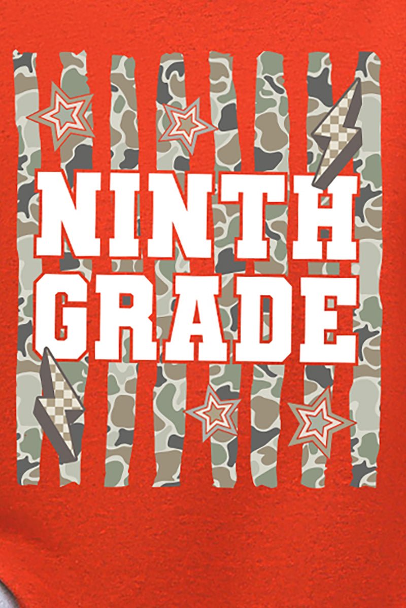 Camo School Era: Sixth To Tenth Grade Short Sleeve Relaxed Fit T-Shirt *Choose Your Grade - Wholesale Accessory Market