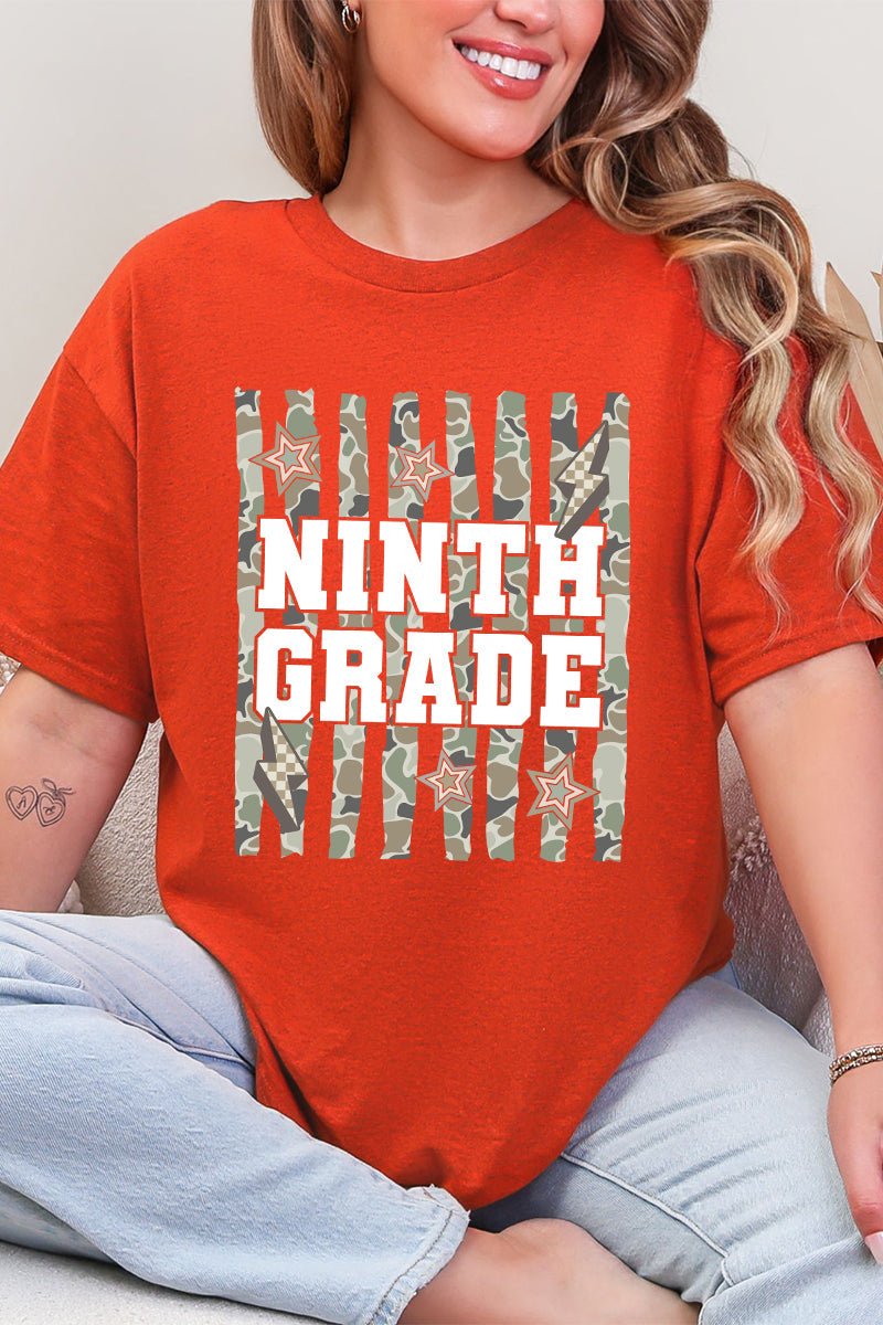 Camo School Era: Sixth To Tenth Grade Short Sleeve Relaxed Fit T-Shirt *Choose Your Grade - Wholesale Accessory Market