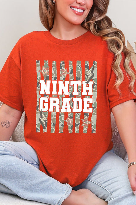 Camo School Era: Sixth To Tenth Grade Short Sleeve Relaxed Fit T-Shirt *Choose Your Grade - Wholesale Accessory Market