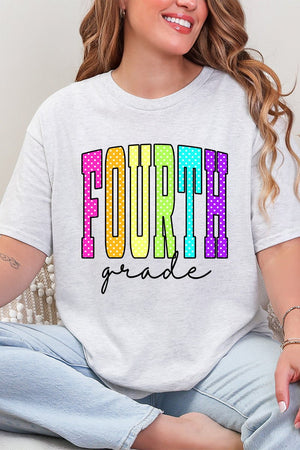 School Color Pop: Daycare To Twelfth Grade Short Sleeve Relaxed Fit T-Shirt *Choose Your Grade - Wholesale Accessory Market