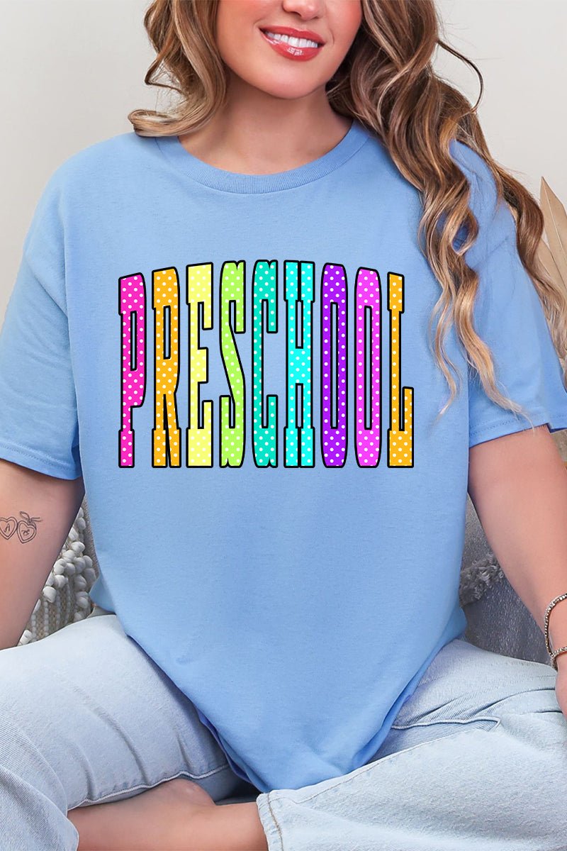 School Color Pop: Daycare To Twelfth Grade Short Sleeve Relaxed Fit T-Shirt *Choose Your Grade - Wholesale Accessory Market