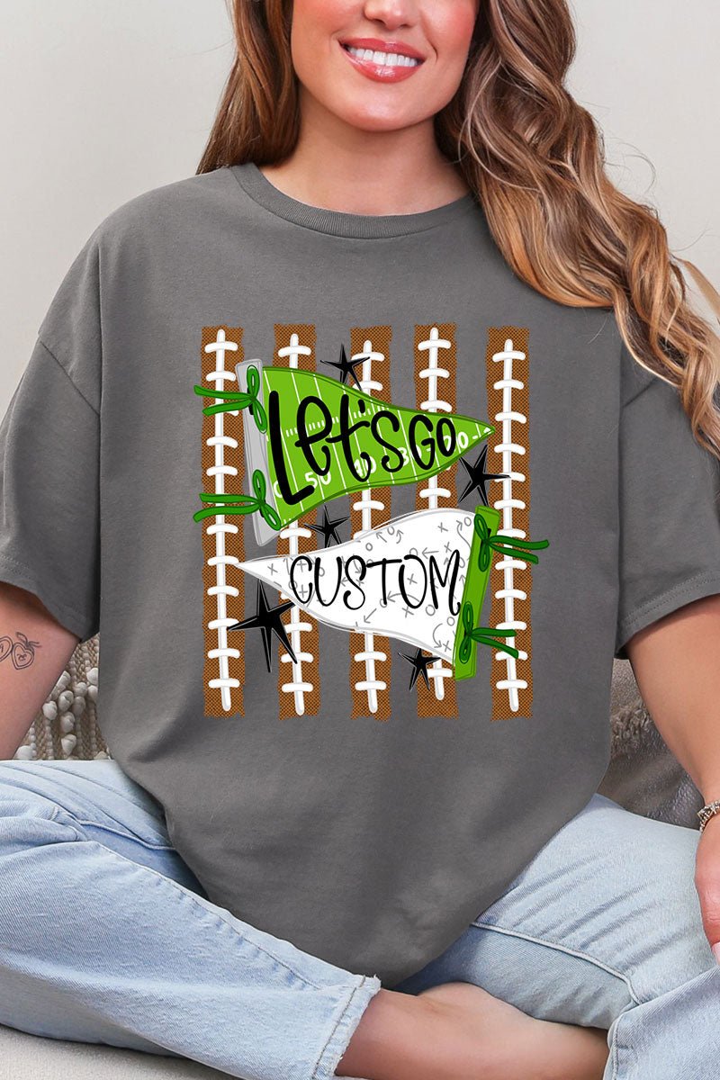 Personalized Touchdown Cheers Short Sleeve Relaxed Fit T-Shirt *Enter Custom Text - Wholesale Accessory Market