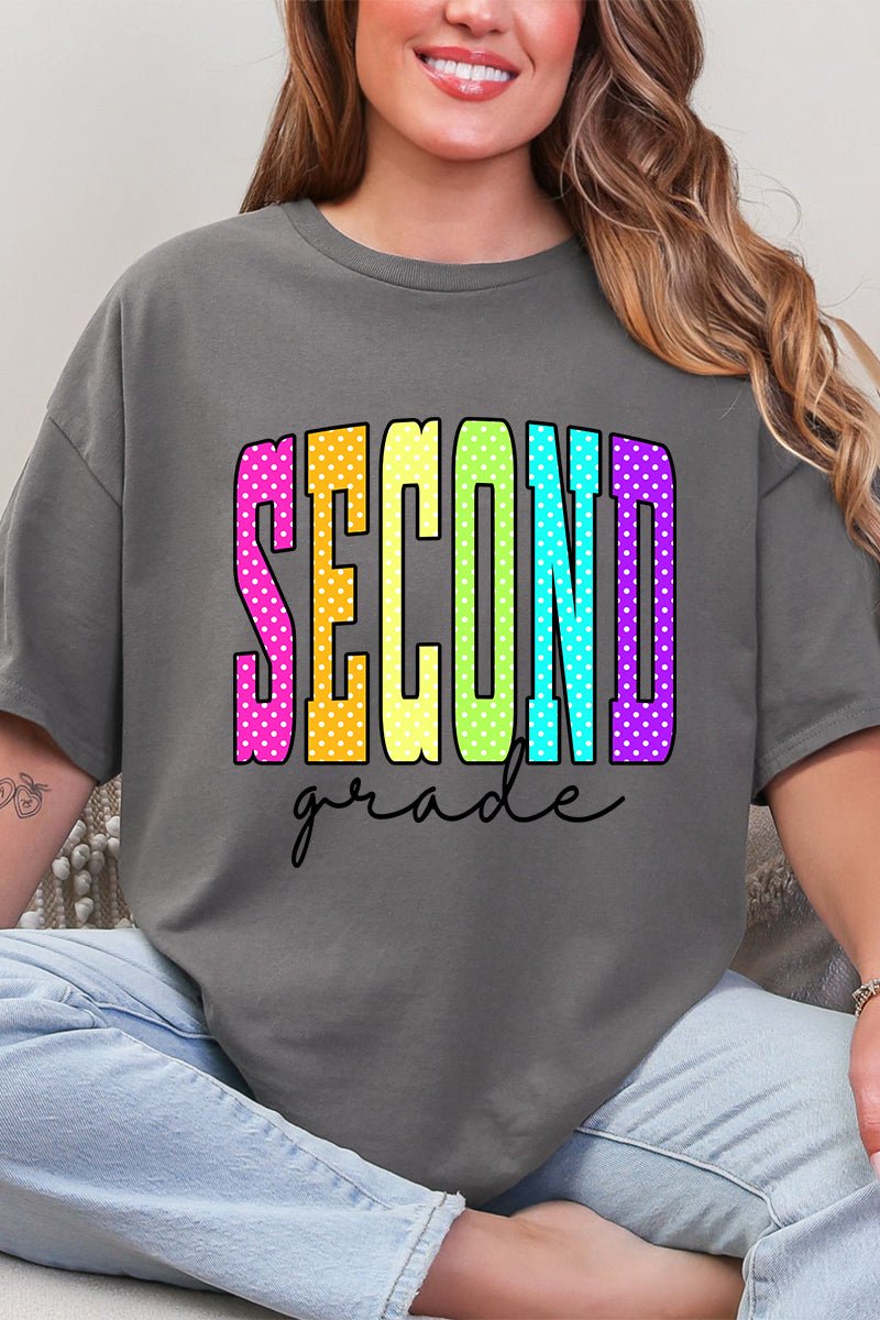 School Color Pop: Daycare To Twelfth Grade Short Sleeve Relaxed Fit T-Shirt *Choose Your Grade - Wholesale Accessory Market
