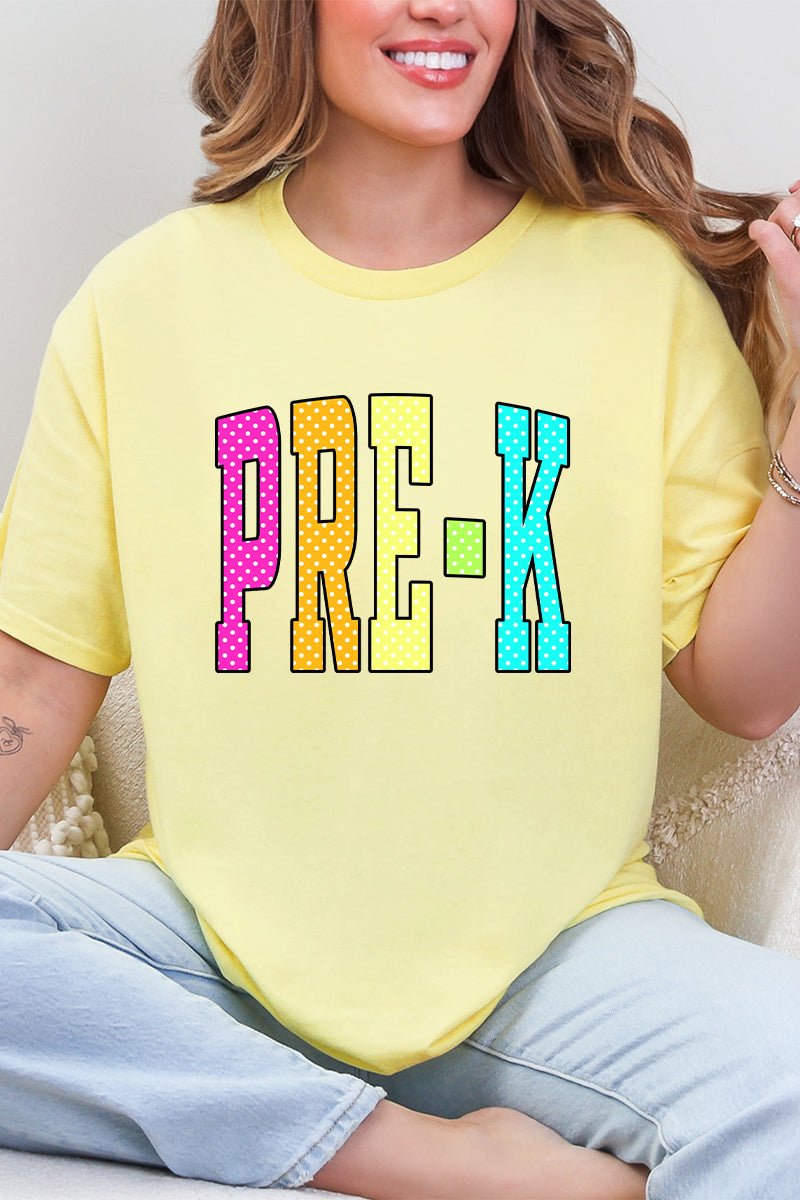 School Color Pop: Daycare To Twelfth Grade Short Sleeve Relaxed Fit T-Shirt *Choose Your Grade - Wholesale Accessory Market