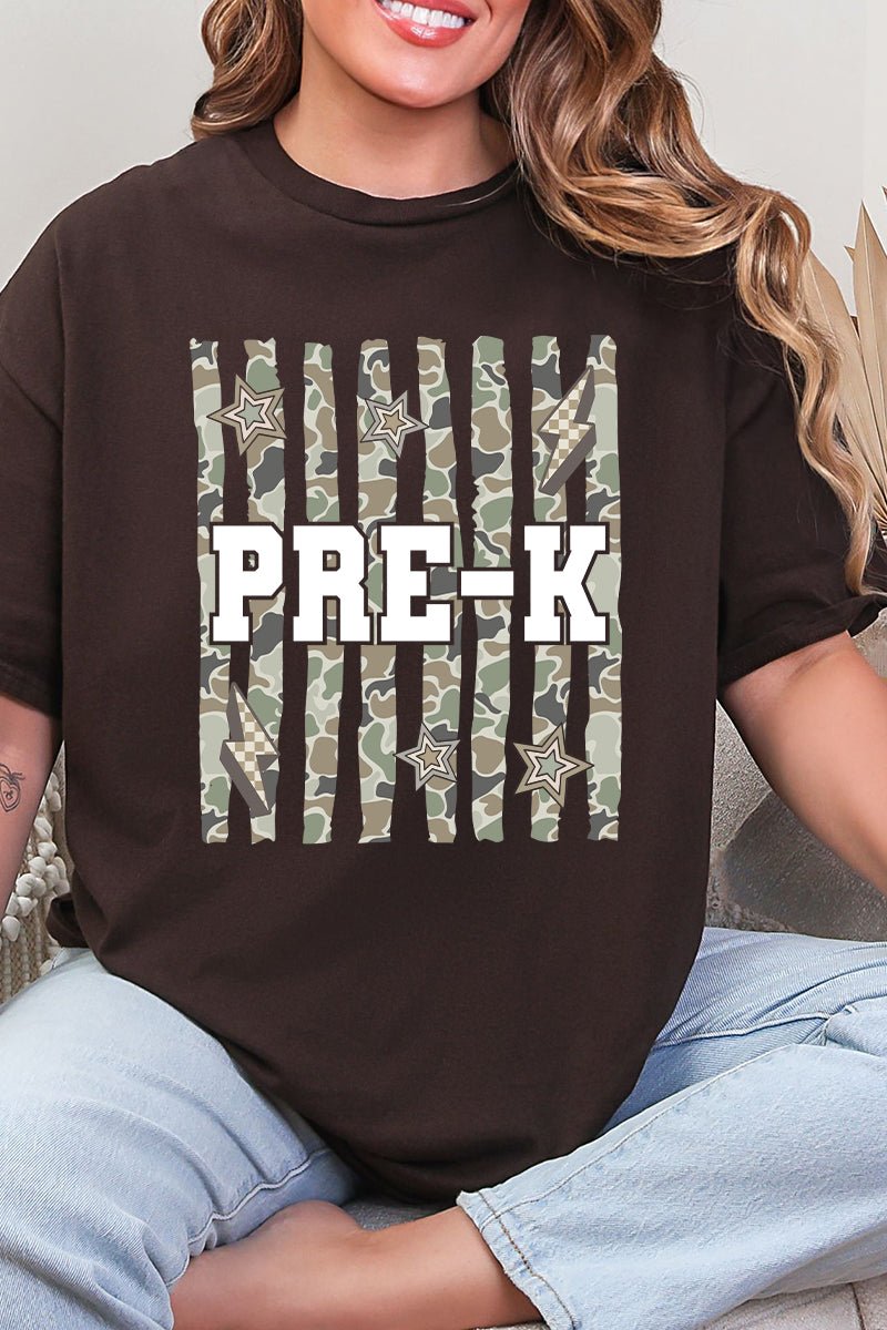 Camo School Era: Pre-K To Fifth Grade Short Sleeve Relaxed Fit T-Shirt *Choose Your Grade - Wholesale Accessory Market