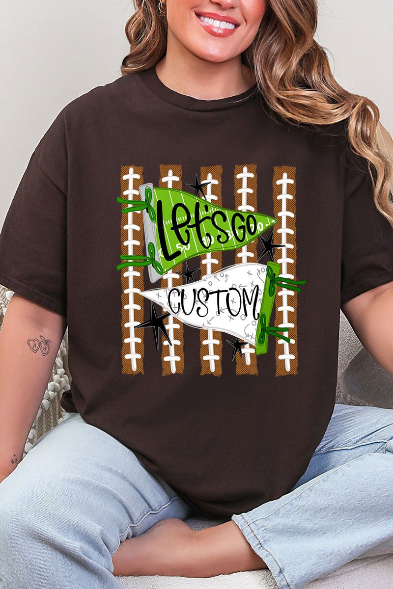 Personalized Touchdown Cheers Short Sleeve Relaxed Fit T-Shirt *Enter Custom Text - Wholesale Accessory Market