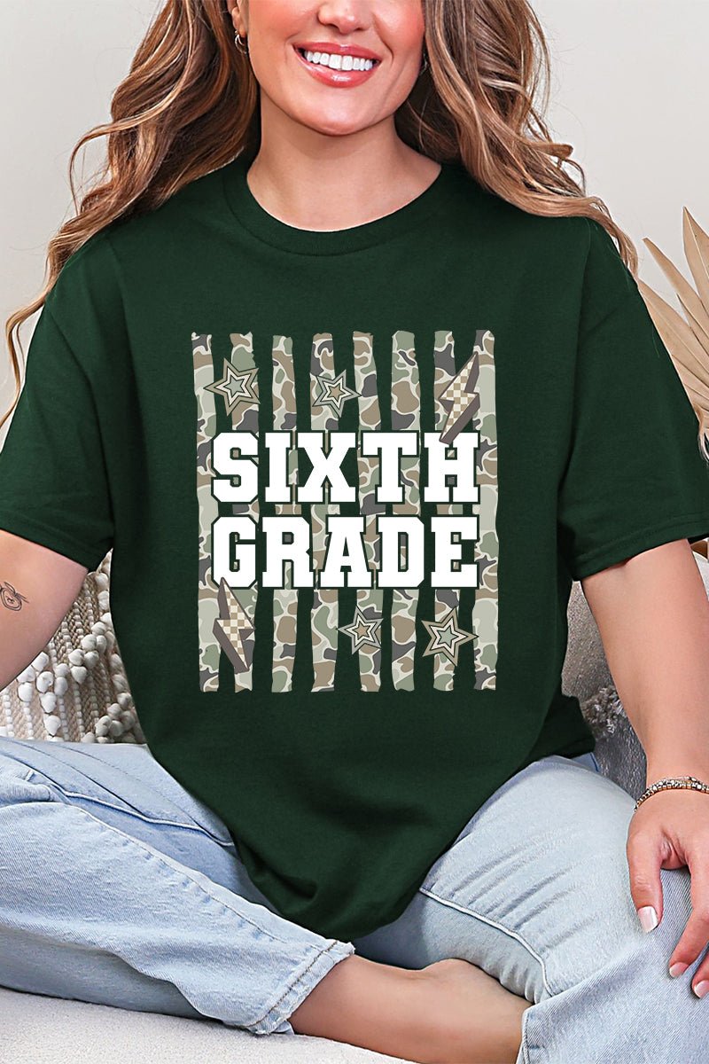 Camo School Era: Sixth To Tenth Grade Short Sleeve Relaxed Fit T-Shirt *Choose Your Grade - Wholesale Accessory Market