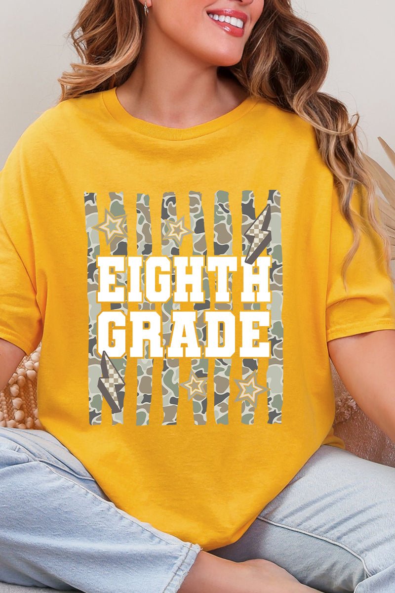 Camo School Era: Sixth To Tenth Grade Short Sleeve Relaxed Fit T-Shirt *Choose Your Grade - Wholesale Accessory Market