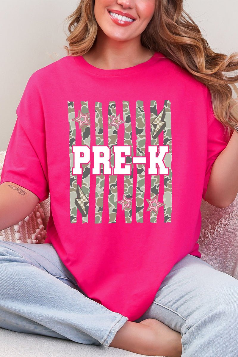 Camo School Era: Pre-K To Fifth Grade Short Sleeve Relaxed Fit T-Shirt *Choose Your Grade - Wholesale Accessory Market