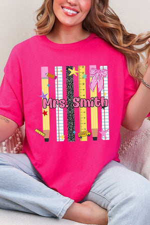 Personalized Teachers Rule Short Sleeve Relaxed Fit T-Shirt - Wholesale Accessory Market
