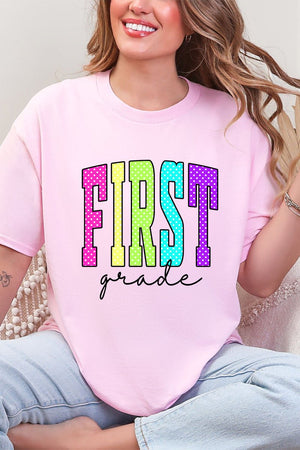 School Color Pop: Daycare To Twelfth Grade Short Sleeve Relaxed Fit T-Shirt *Choose Your Grade - Wholesale Accessory Market