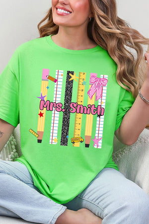 Personalized Teachers Rule Short Sleeve Relaxed Fit T-Shirt - Wholesale Accessory Market