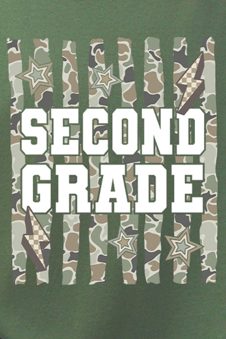 Camo School Era: Pre-K To Fifth Grade Short Sleeve Relaxed Fit T-Shirt *Choose Your Grade - Wholesale Accessory Market