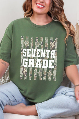 Camo School Era: Sixth To Tenth Grade Short Sleeve Relaxed Fit T-Shirt *Choose Your Grade - Wholesale Accessory Market