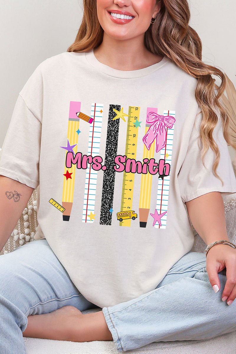 Personalized Teachers Rule Short Sleeve Relaxed Fit T-Shirt - Wholesale Accessory Market