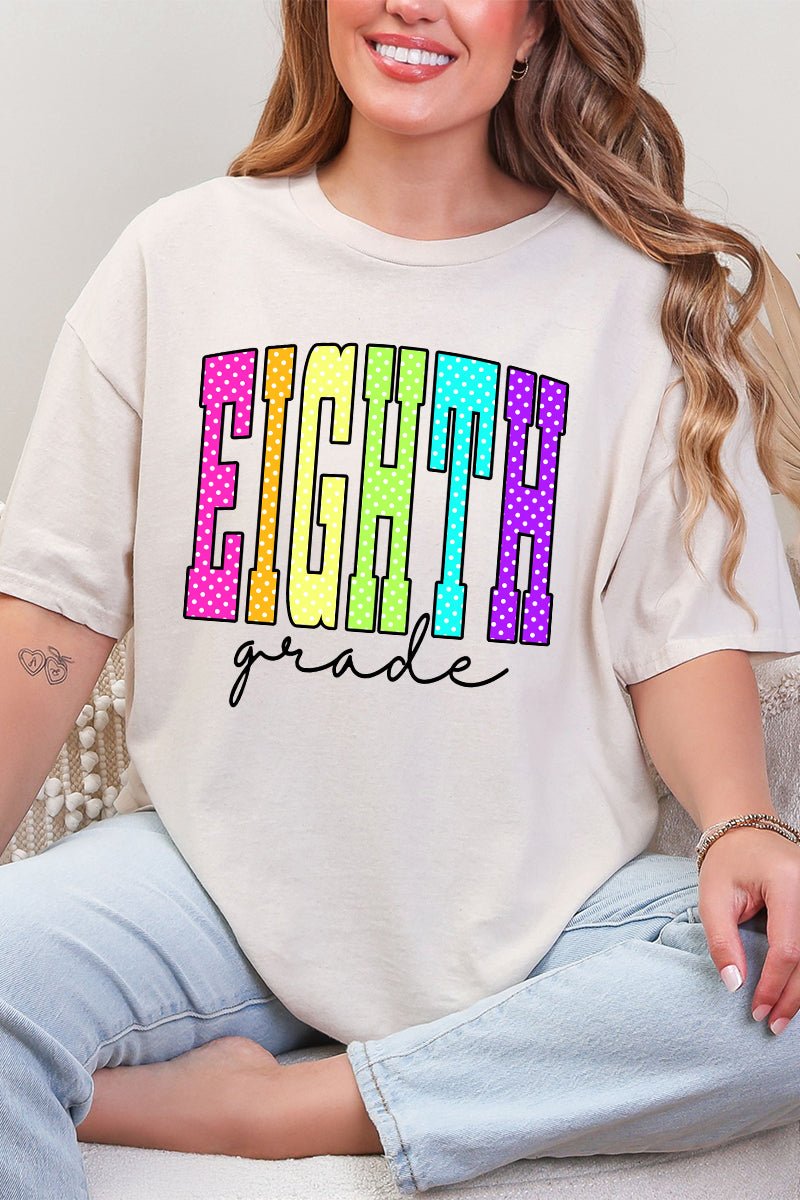 School Color Pop: Daycare To Twelfth Grade Short Sleeve Relaxed Fit T-Shirt *Choose Your Grade - Wholesale Accessory Market