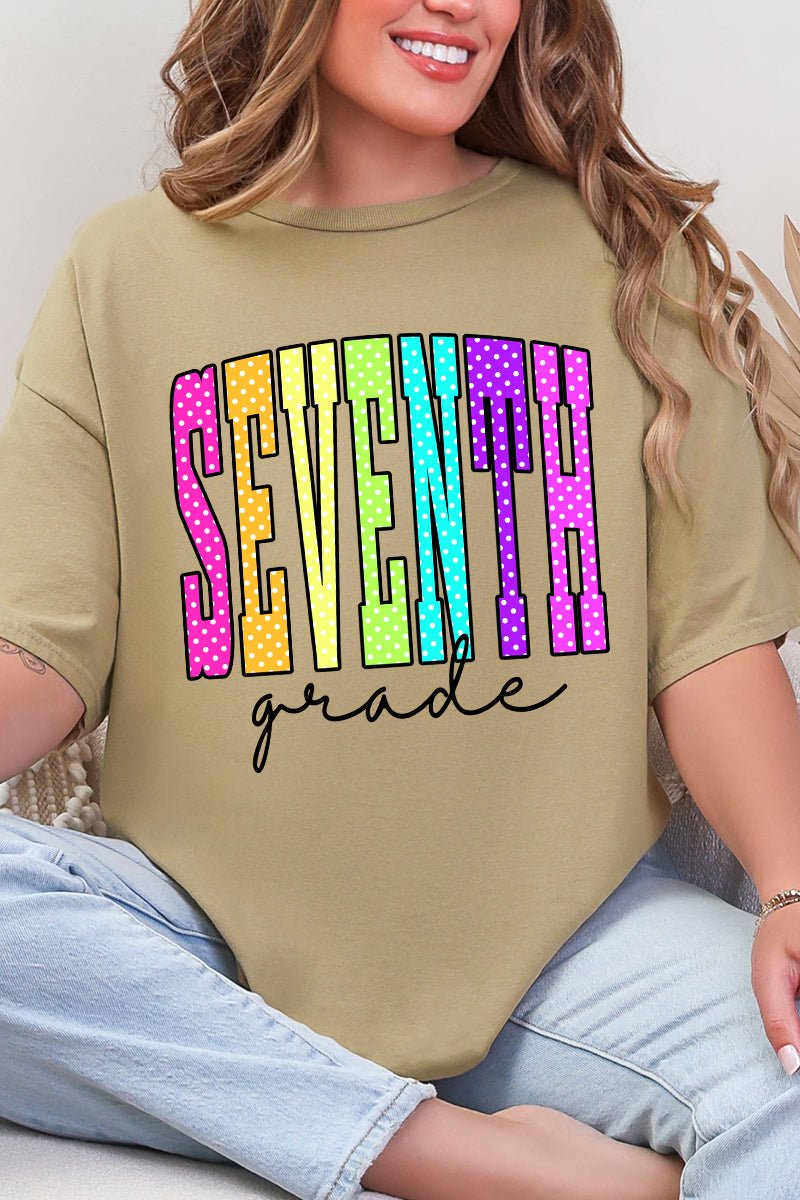 School Color Pop: Daycare To Twelfth Grade Short Sleeve Relaxed Fit T-Shirt *Choose Your Grade - Wholesale Accessory Market