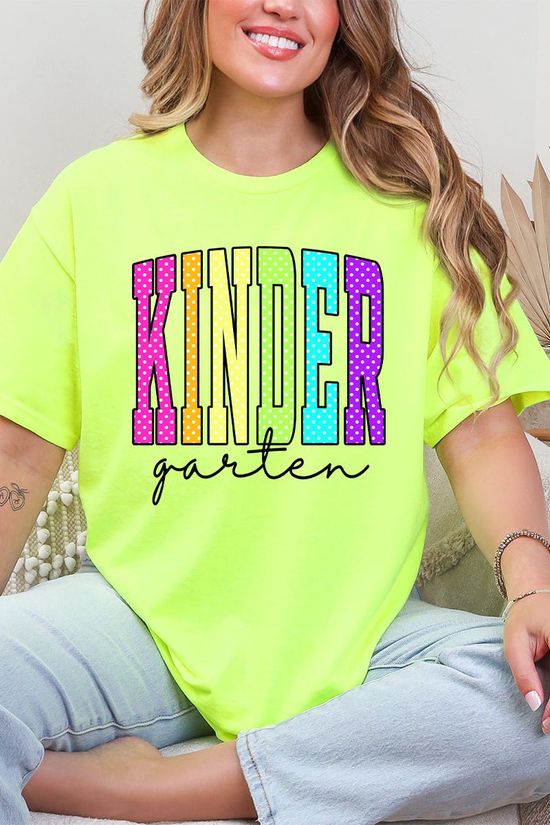 School Color Pop: Daycare To Twelfth Grade Short Sleeve Relaxed Fit T-Shirt *Choose Your Grade - Wholesale Accessory Market