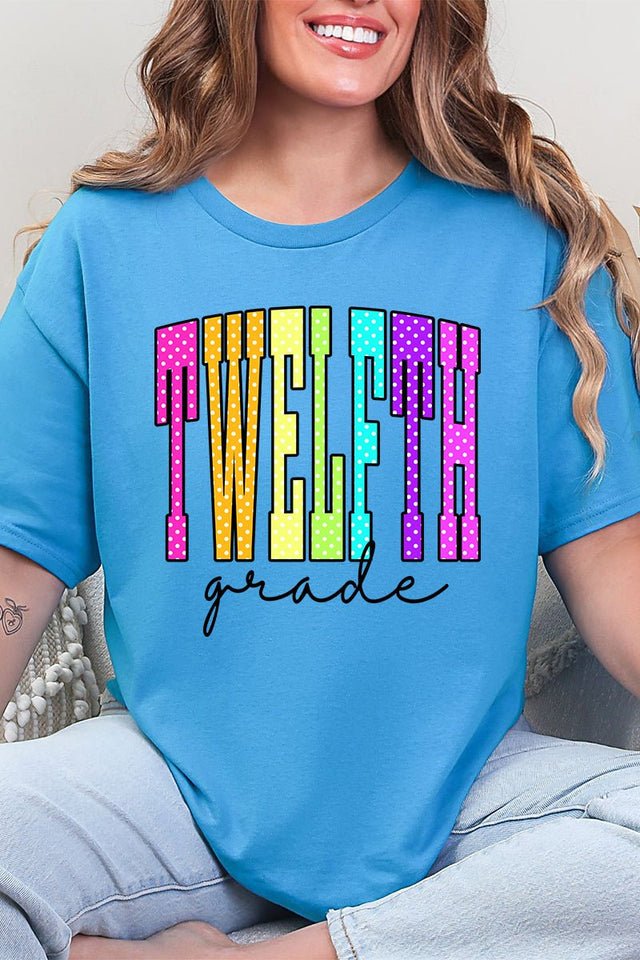 School Color Pop: Daycare To Twelfth Grade Short Sleeve Relaxed Fit T-Shirt *Choose Your Grade - Wholesale Accessory Market