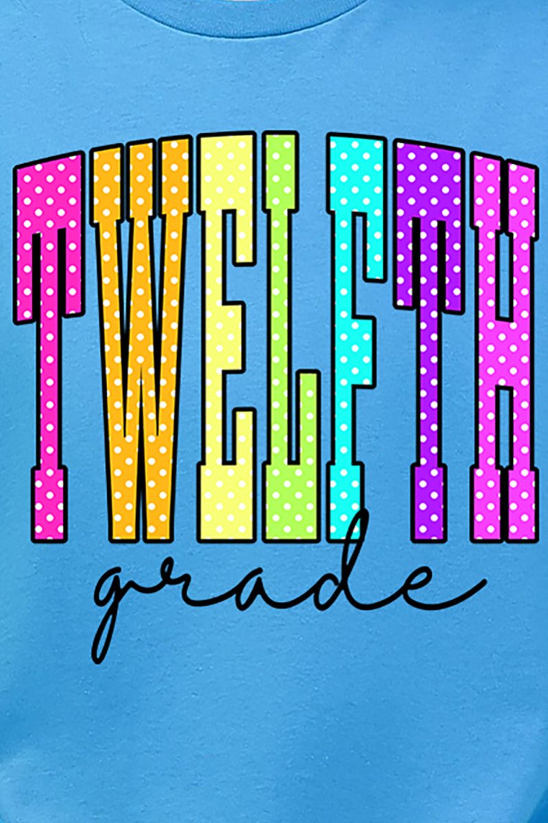 School Color Pop: Daycare To Twelfth Grade Short Sleeve Relaxed Fit T-Shirt *Choose Your Grade - Wholesale Accessory Market
