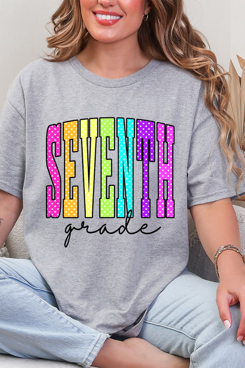School Color Pop: Daycare To Twelfth Grade Short Sleeve Relaxed Fit T-Shirt *Choose Your Grade - Wholesale Accessory Market