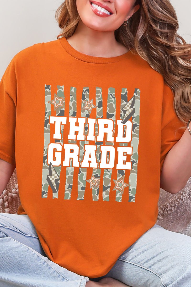 Camo School Era: Pre-K To Fifth Grade Short Sleeve Relaxed Fit T-Shirt *Choose Your Grade - Wholesale Accessory Market