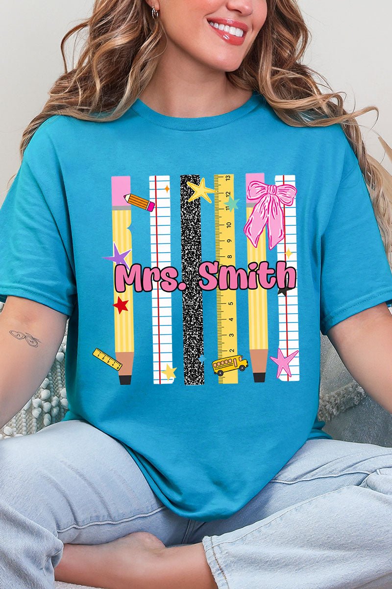 Personalized Teachers Rule Short Sleeve Relaxed Fit T-Shirt - Wholesale Accessory Market