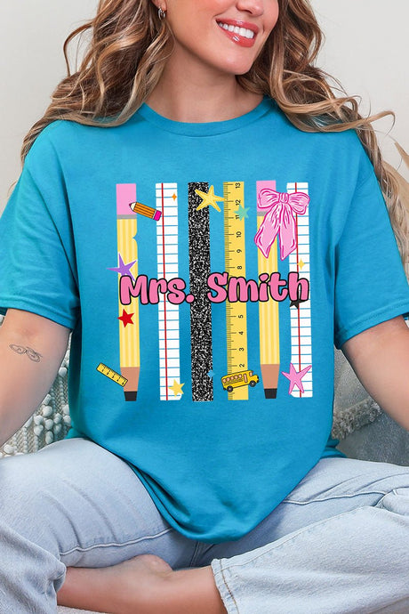 Personalized Teachers Rule Short Sleeve Relaxed Fit T-Shirt - Wholesale Accessory Market