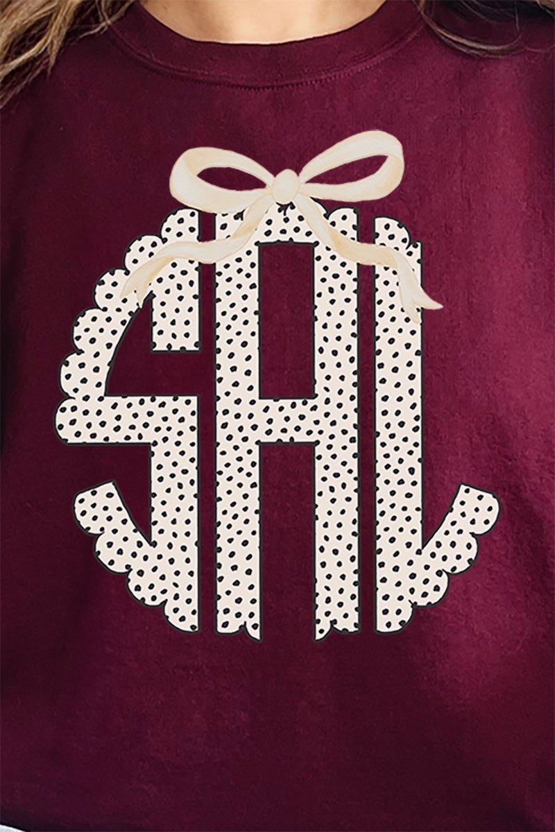 Speckle 3 Letter Monogram Unisex NuBlend Crew Sweatshirt - Wholesale Accessory Market