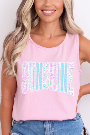 Seaside Lace Series Comfort Colors Cotton Tank Top - Wholesale Accessory Market